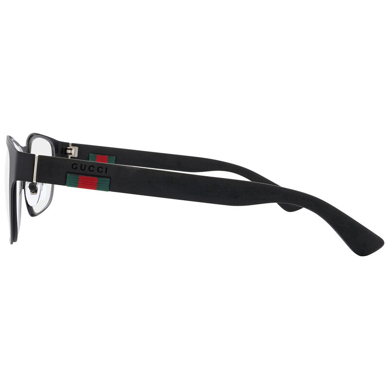 Gucci GG0013O-001-55 eyeglasses in grey frame with clear lenses