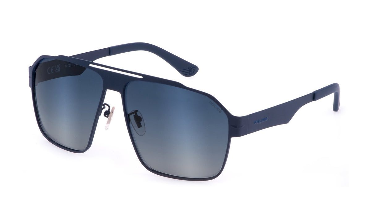 Police SPLL08-S72P-63 MATTE BLUE   63mm Sunglasses