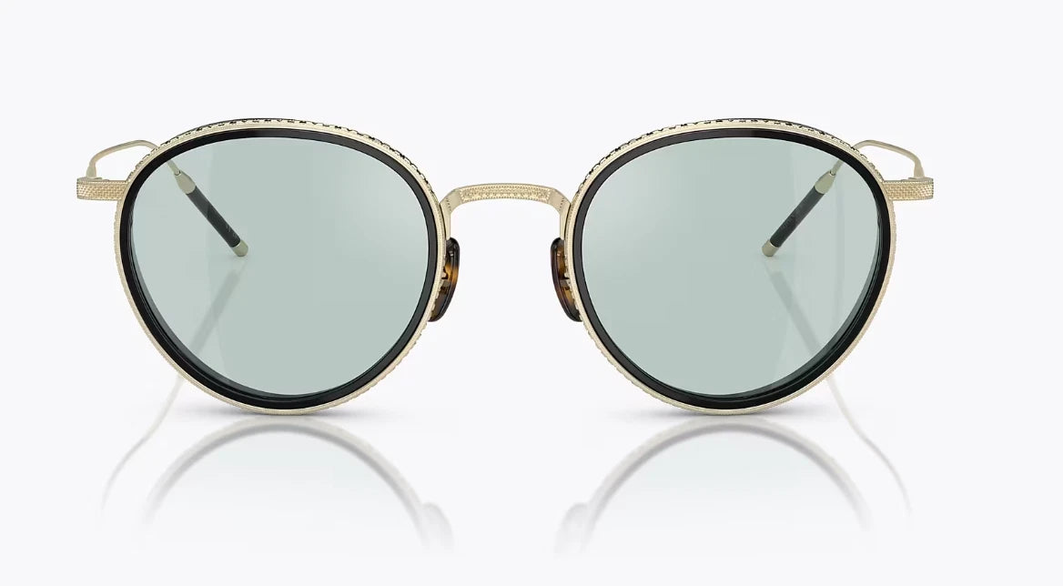 Oliver Peoples 0OV1318T-5035-48 Gold Round SUNGLASSES 48mm Sunglasses