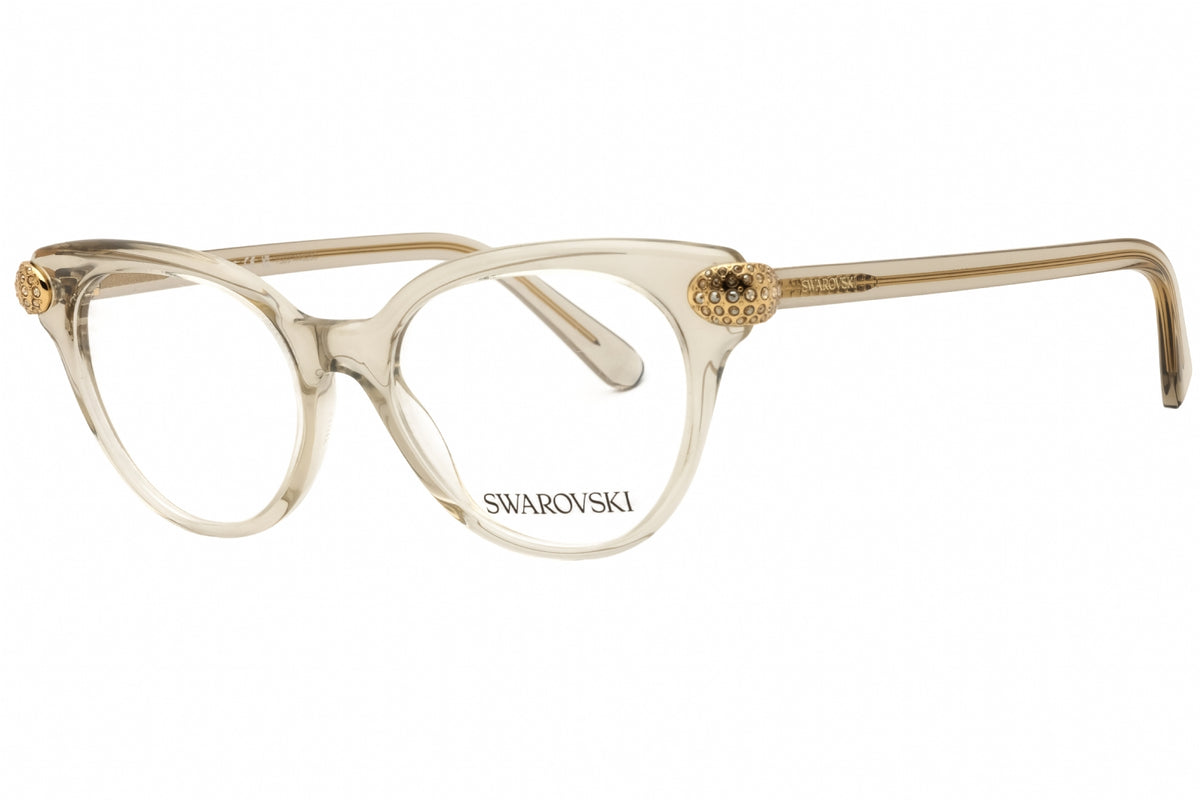 Swarovski 0SK2046-3003 Transparent Beige Brown Cat eye Eyeglasses 51mm Eyeglasses