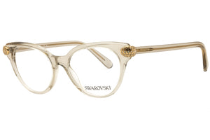 Swarovski 0SK2046-3003 Transparent Beige Brown Cat Eye Eyeglasses 51mm