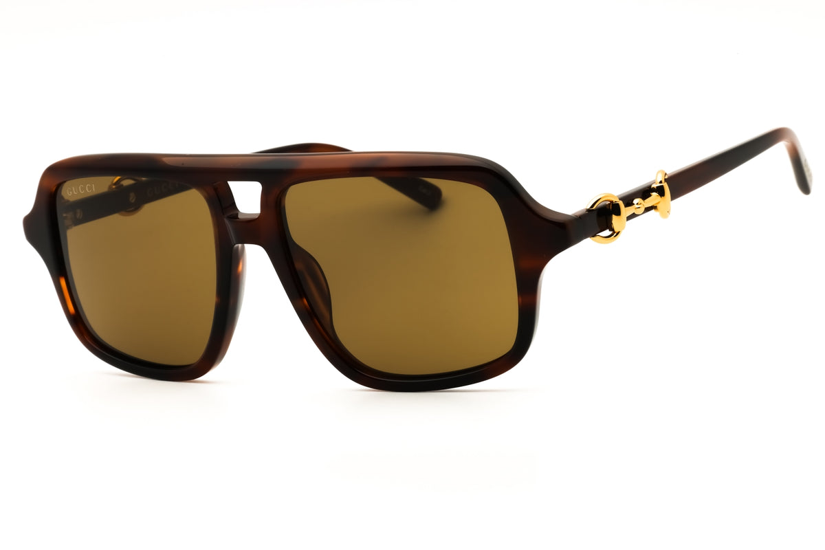 Gucci GG2052S-003 Havana Rectangular Sunglasses 55mm Sunglasses