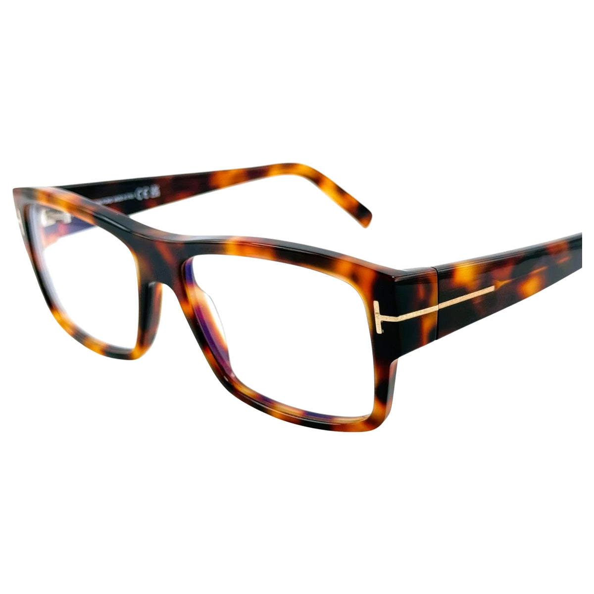 Tom Ford FT5941-B 053 Brown Rectangle Eyeglasses 55mm Eyeglasses