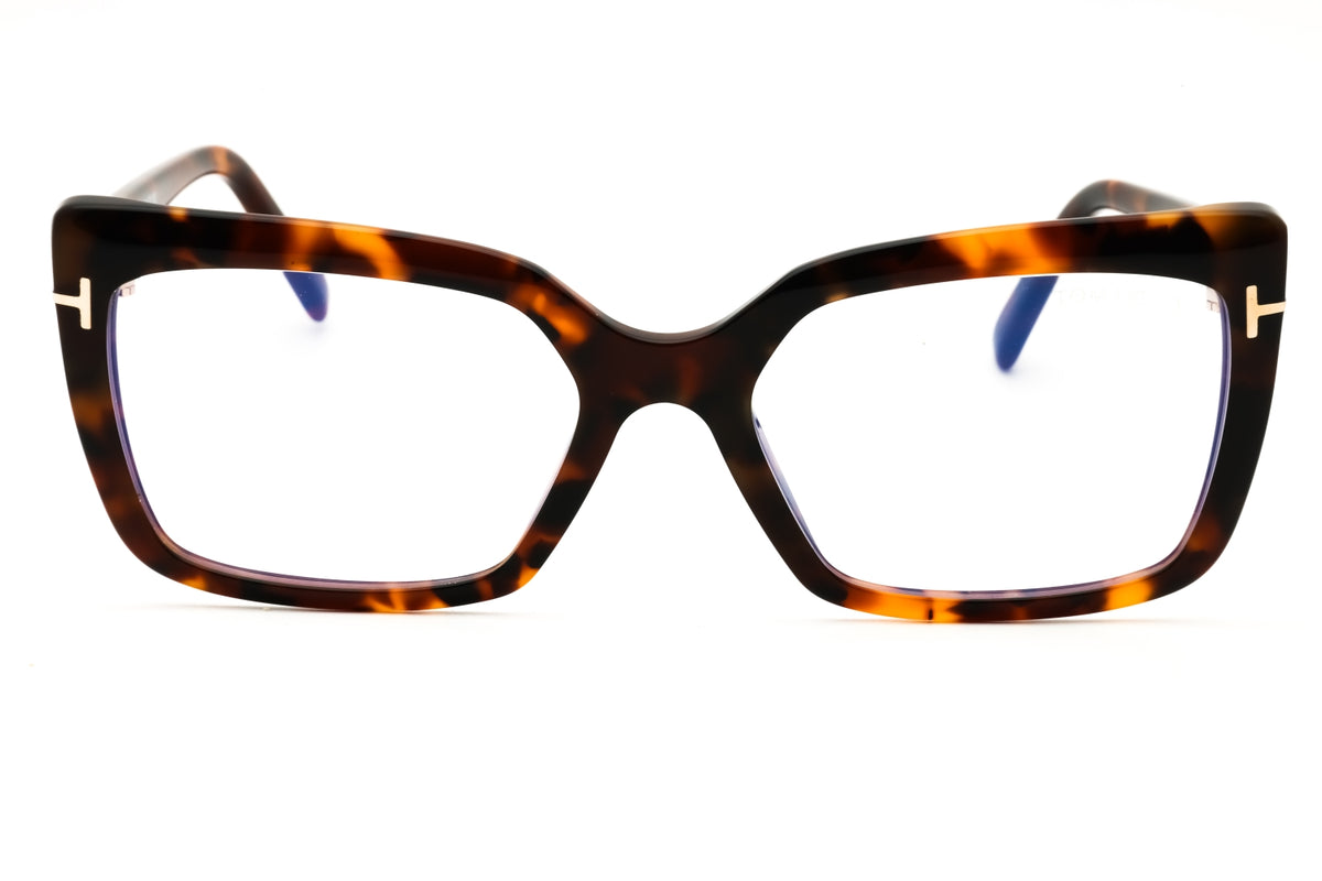Tom Ford FT5991-B-052 dark havana Rectangular Eyeglasses 55mm Eyeglasses