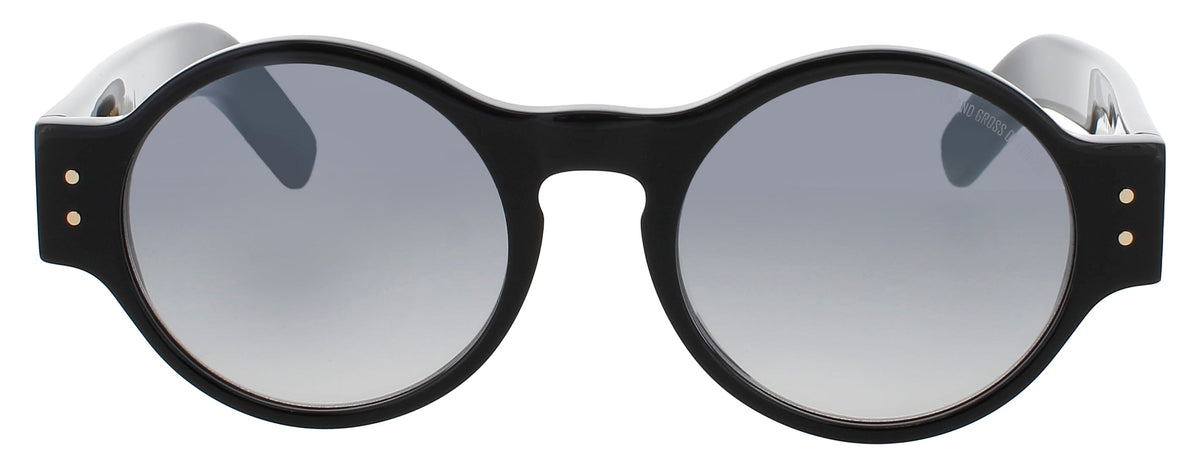 Cutler And Gross CGSN-1374-49-01 BLACK  Unisex Sunglasses 49mm Sunglasses
