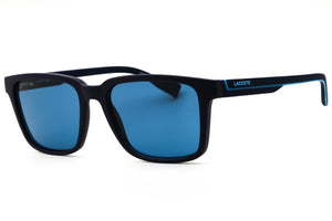 Lacoste L6032S N-424 Matte Blue Rectangular Sunglasses 54mm