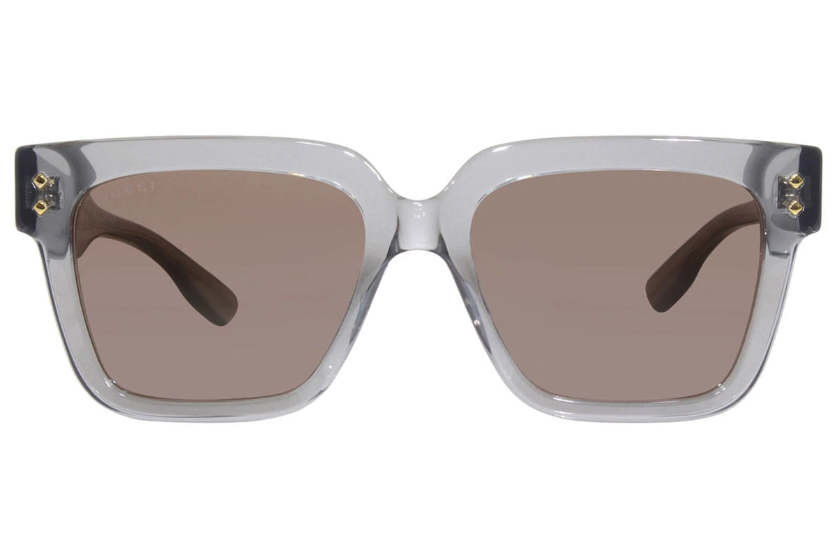 Gucci GG1084S-004 Grey Rectangular Sunglasses 54mm Sunglasses