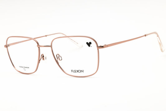 Flexon FLEXON H6075-770 eyeglasses in rose gold frame with clear demo lenses