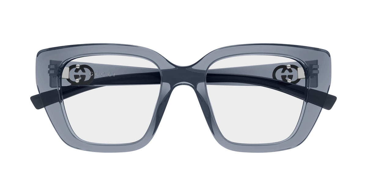 Gucci GG2028o-003 eyeglasses in grey frame with clear lenses