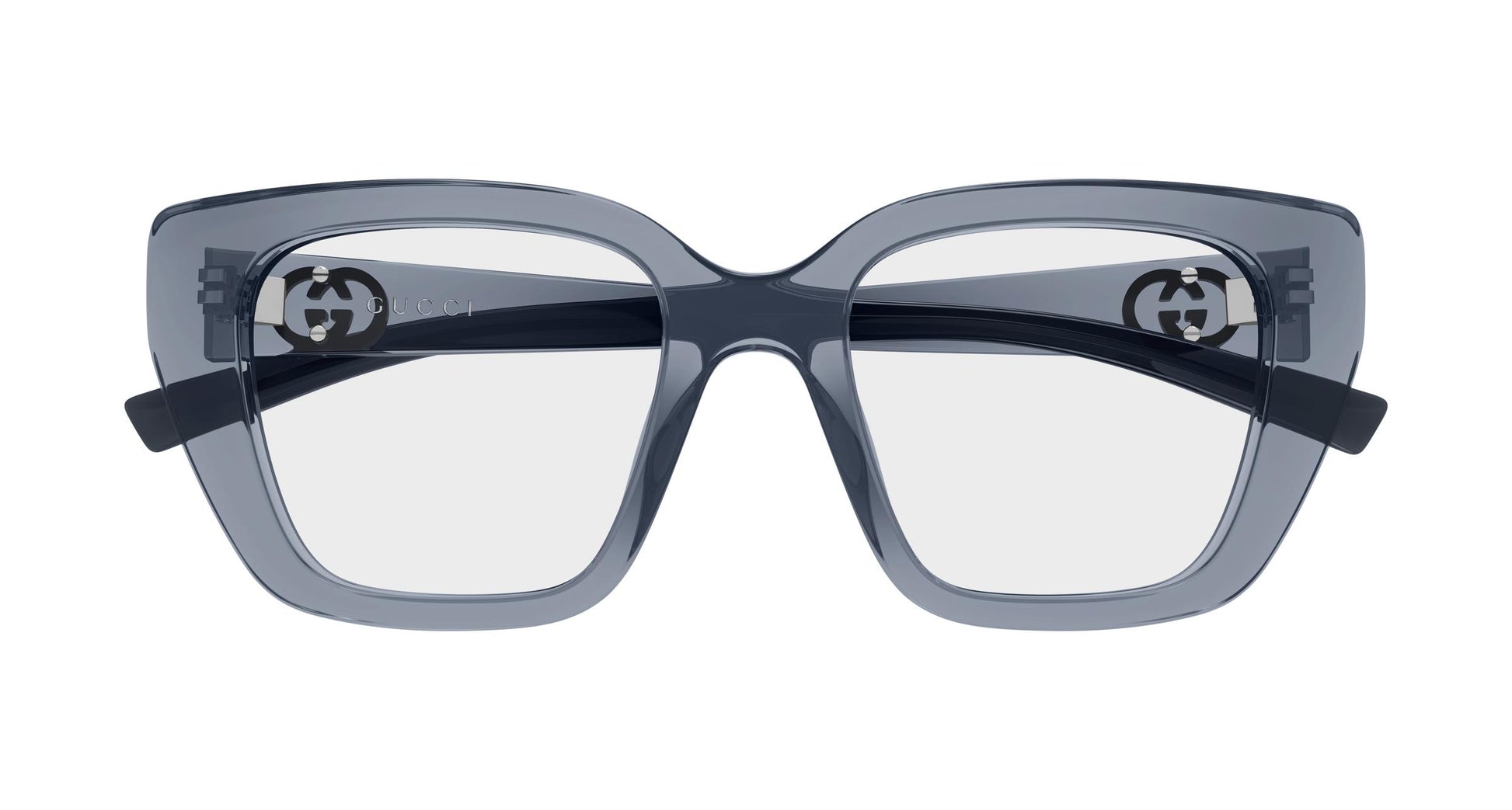 Gucci GG2028o-003 eyeglasses in grey frame with clear lenses