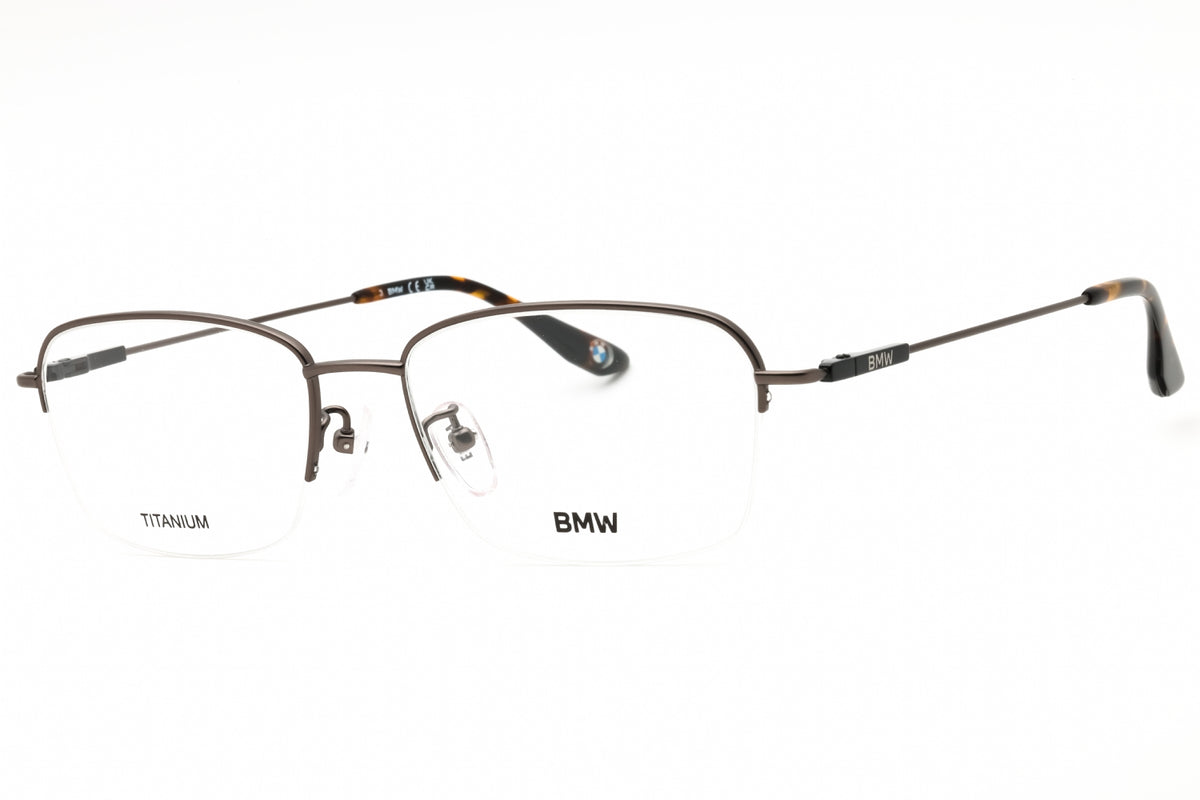 BMW BW5068-H-009 matte gunmetal Rectangular Eyeglasses 56mm