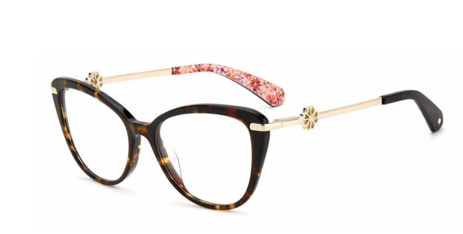 Kate Spade FLAVIA-086-51 Havana Cat Eye Eyeglasses 51mm Eyeglasses