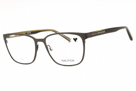 Nautica N7346-030 eyeglasses in satin dark gunmetal frame with clear lenses