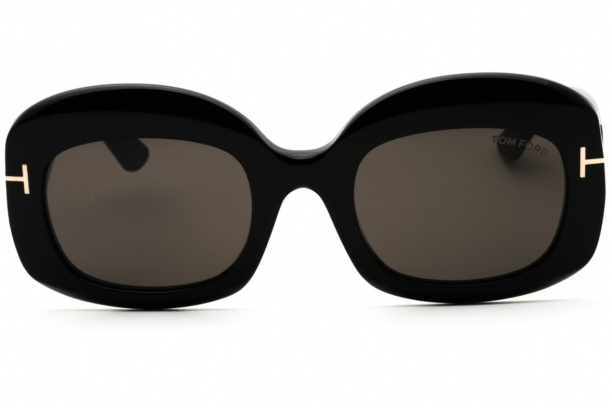 Tom Ford FT1219-01A shiny black Oval Sunglasses 53mm