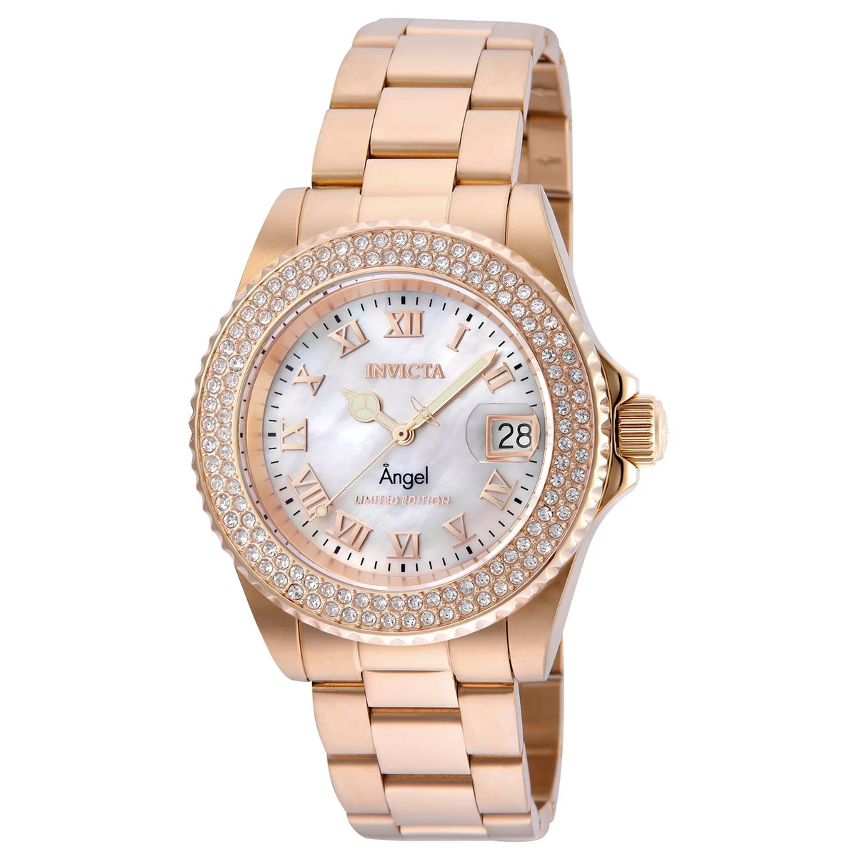 Invicta 24615 Quartz Watch Gold Dial Stainless Steel 40mm Lady