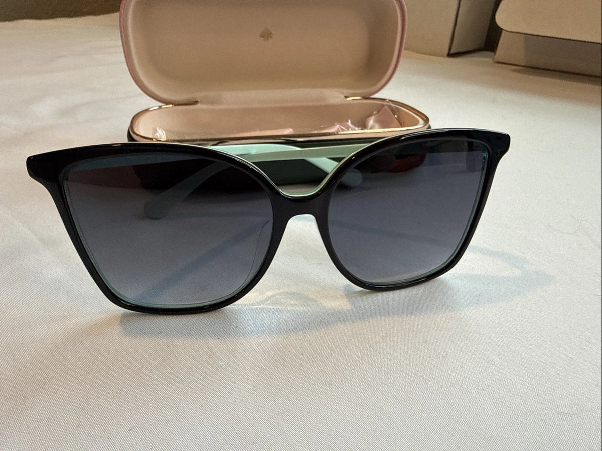 Kate Spade BRIGITTE/F/S-807-58 Black Rectangle Sunglasses 58mm Sunglasses