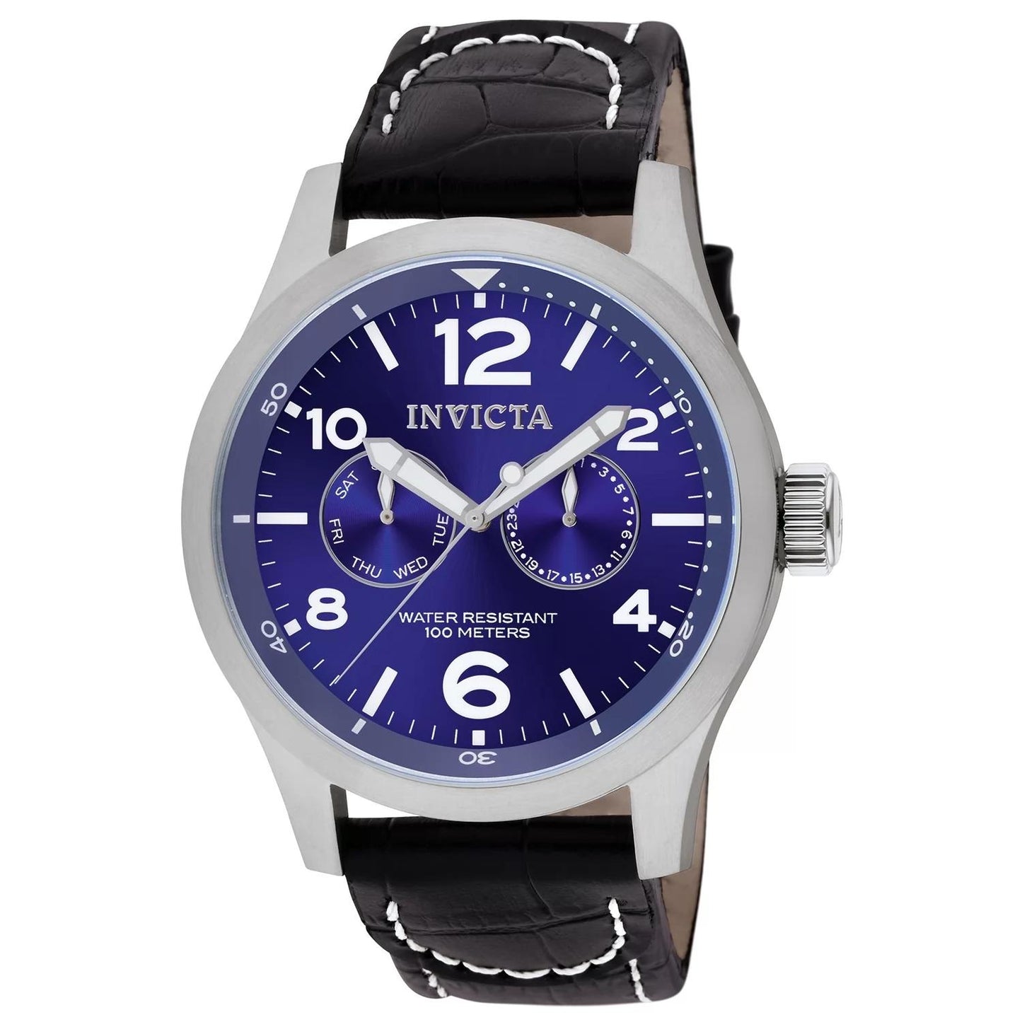 Invicta 10490 10490 Watch - Blue Dial Leather Band