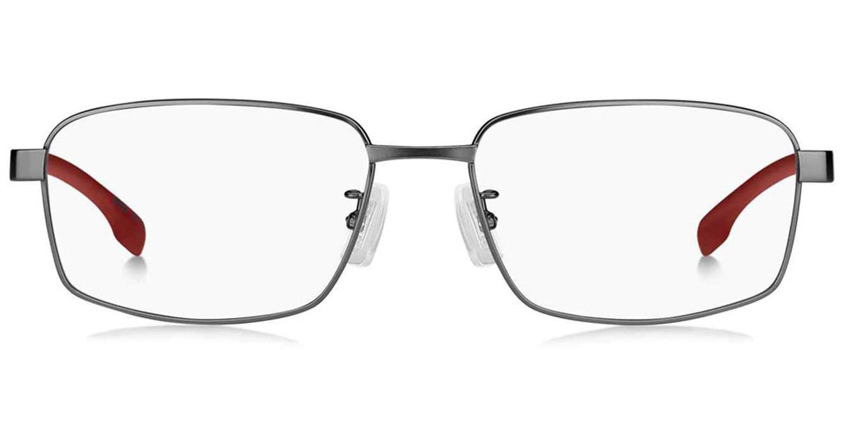 Hugo Boss BOSS1470/F-R80-57 Matte Dark Ruthenium Rectangle Eyeglasses 57mm Eyeglasses