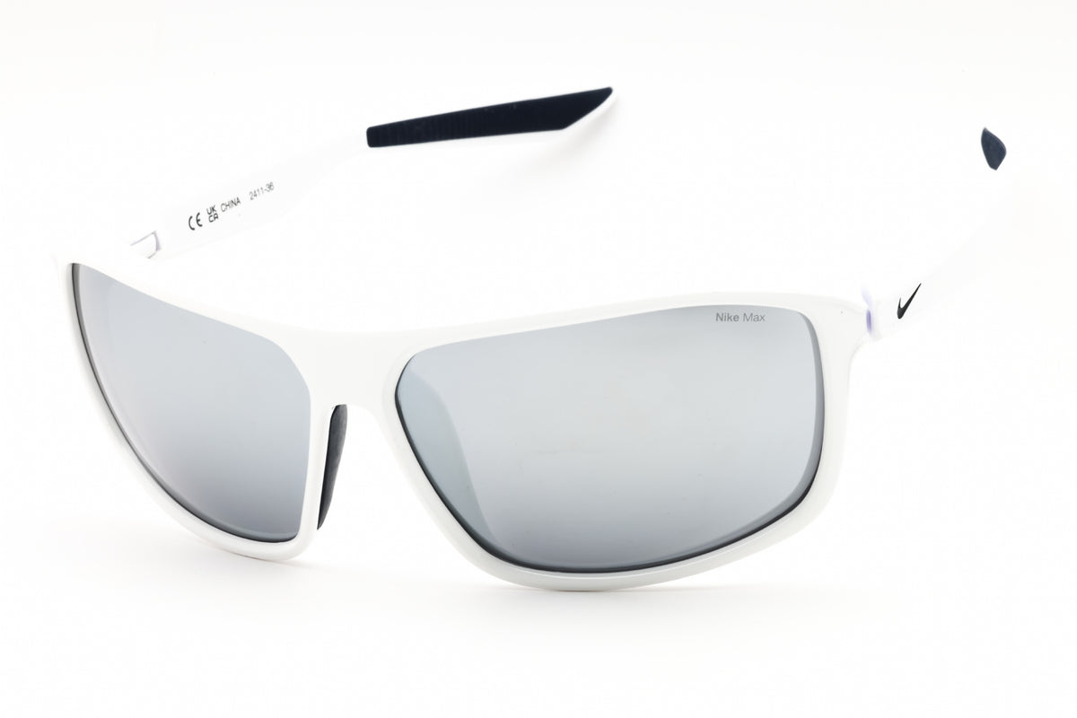 Nike NIKE PREMIER STRIDE IB3286X-100 WHITE Sport Wraparound Sunglasses 63mm Sunglasses