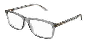 Gucci GG1447O-004 Grey Rectangular Eyeglasses 57mm
