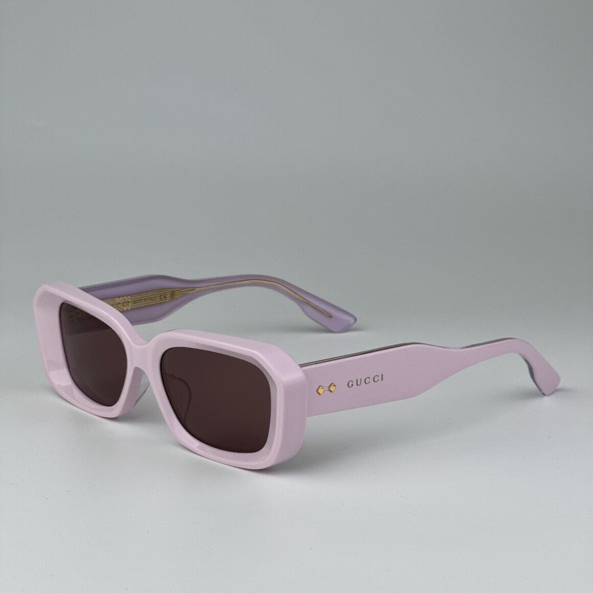 Gucci GG1531SK-003-54 Pink Rectangle Sunglasses 54mm