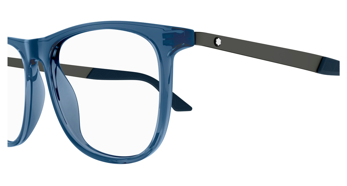 Mont Blanc MB0332o-003 eyeglasses in grey frame with clear lenses