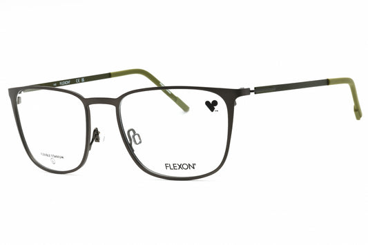 Flexon FLEXON E1143-071 eyeglasses in matte gunmetal frame with clear lenses
