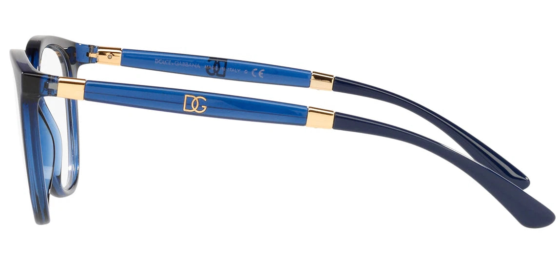 Dolce Gabbana 0DG5080-3324-52 Blue Holbrook EYEGLASSES 52mm Eyeglasses