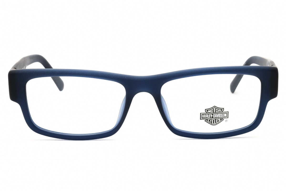 Harley Davidson HD50111-091 matte blue Rectangular Eyeglasses 54mm Eyeglasses