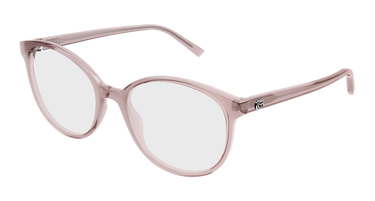 Gucci GG1996o-003 eyeglasses in pink frame with clear lenses