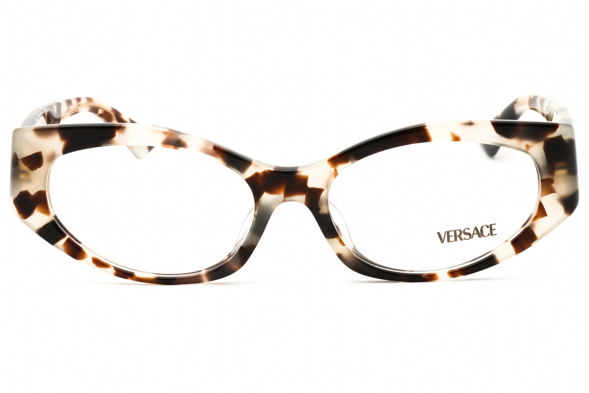 Versace 0VE3369F-5498 Havana Grey Cat eye Eyeglasses 53mm Eyeglasses