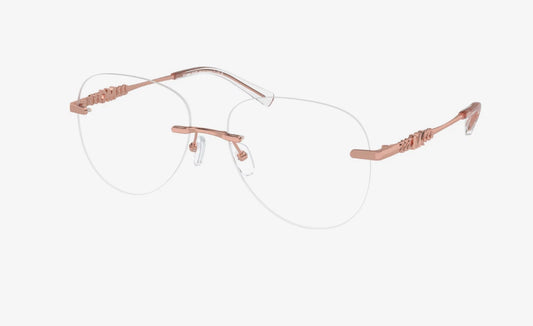 Michael Kors 0MK3077-1108-56 Rose Gold Round EYEGLASSES 56mm Eyeglasses