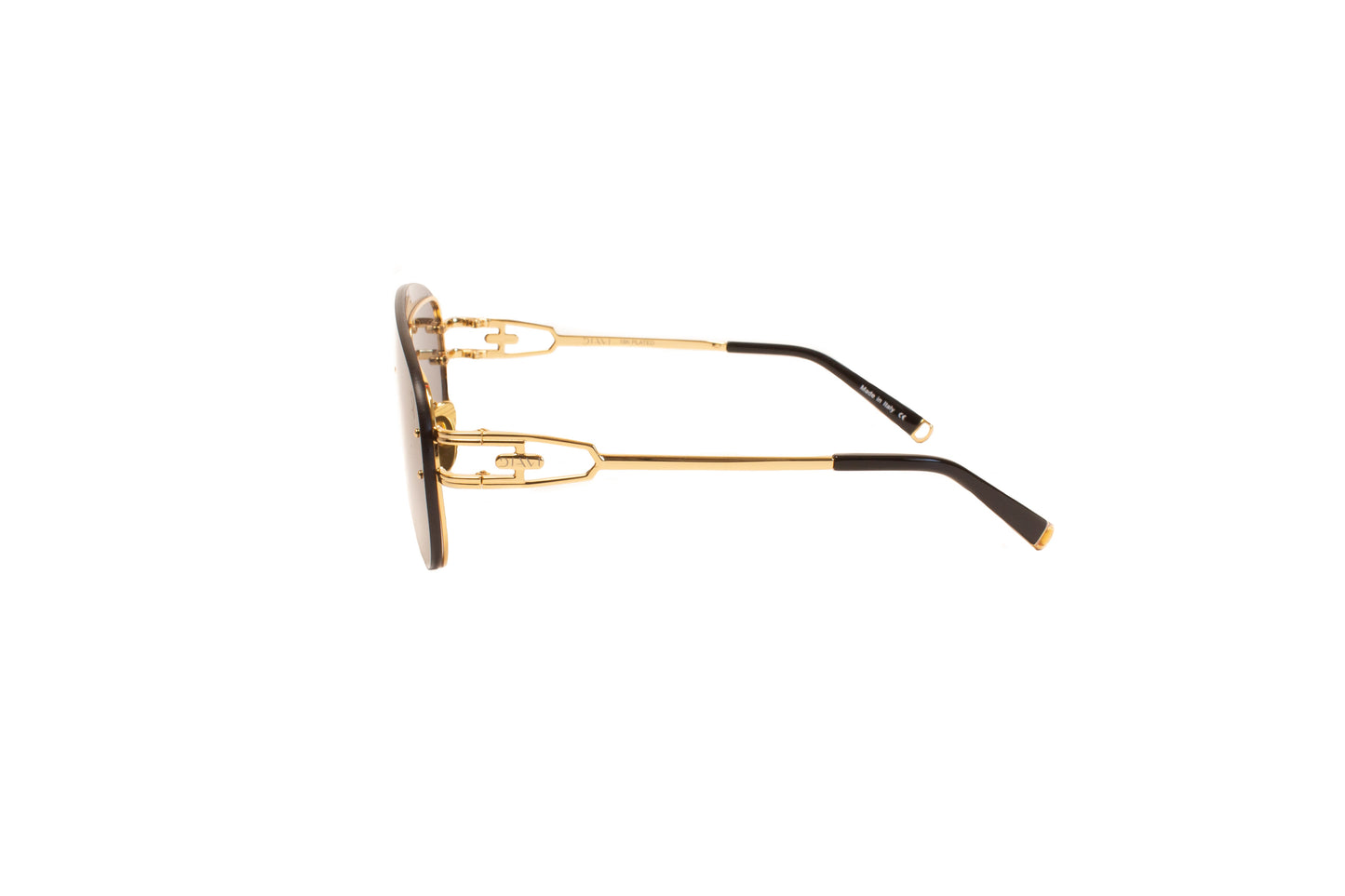 Diavi CUSHION GOLD W/SOLID SMOKE GOLD PLATED 18K 0