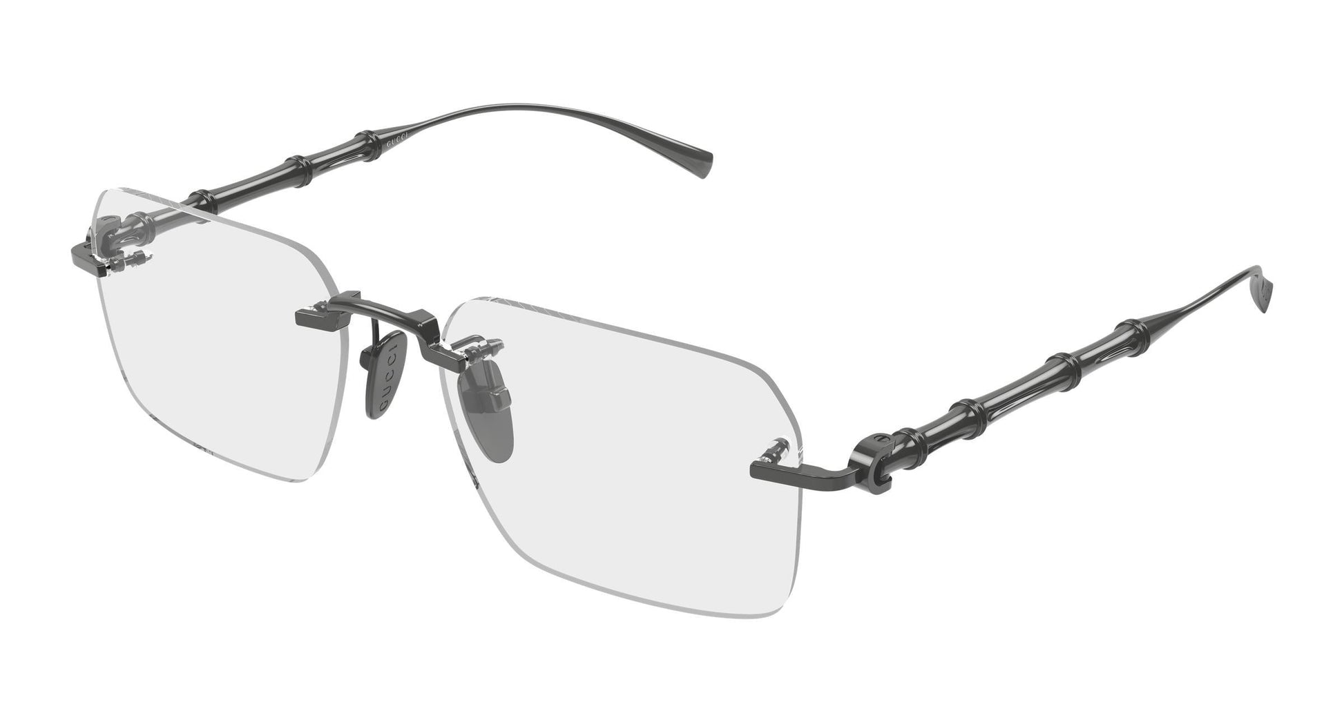 Gucci GG2154o-003 eyeglasses in grey frame with clear lenses