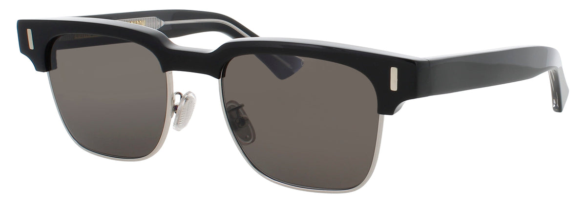 Cutler And Gross CGSN-1332-53-01 BLACK  Unisex Sunglasses 53mm Sunglasses