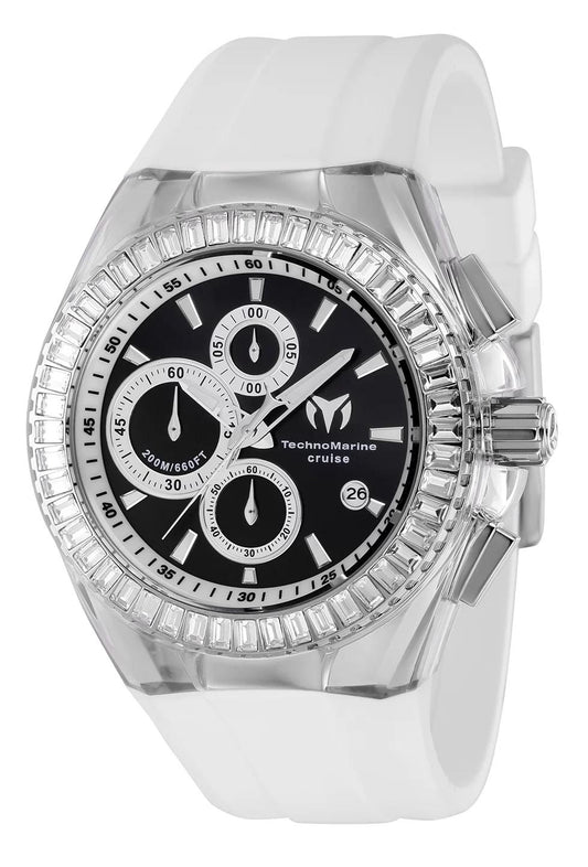 TechnoMarine TM-121147 TM-121147 Watch - Black Dial Silicone Band