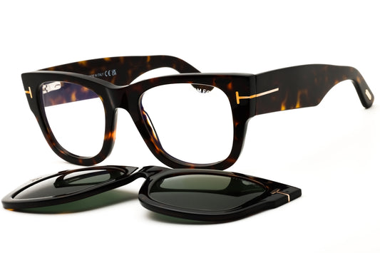 Tom Ford FT6099-B-052 dark havana Rectangular Eyeglasses 51mm