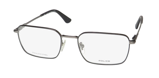 Police VPLG69-508 eyeglasses in blue frame with clear lenses
