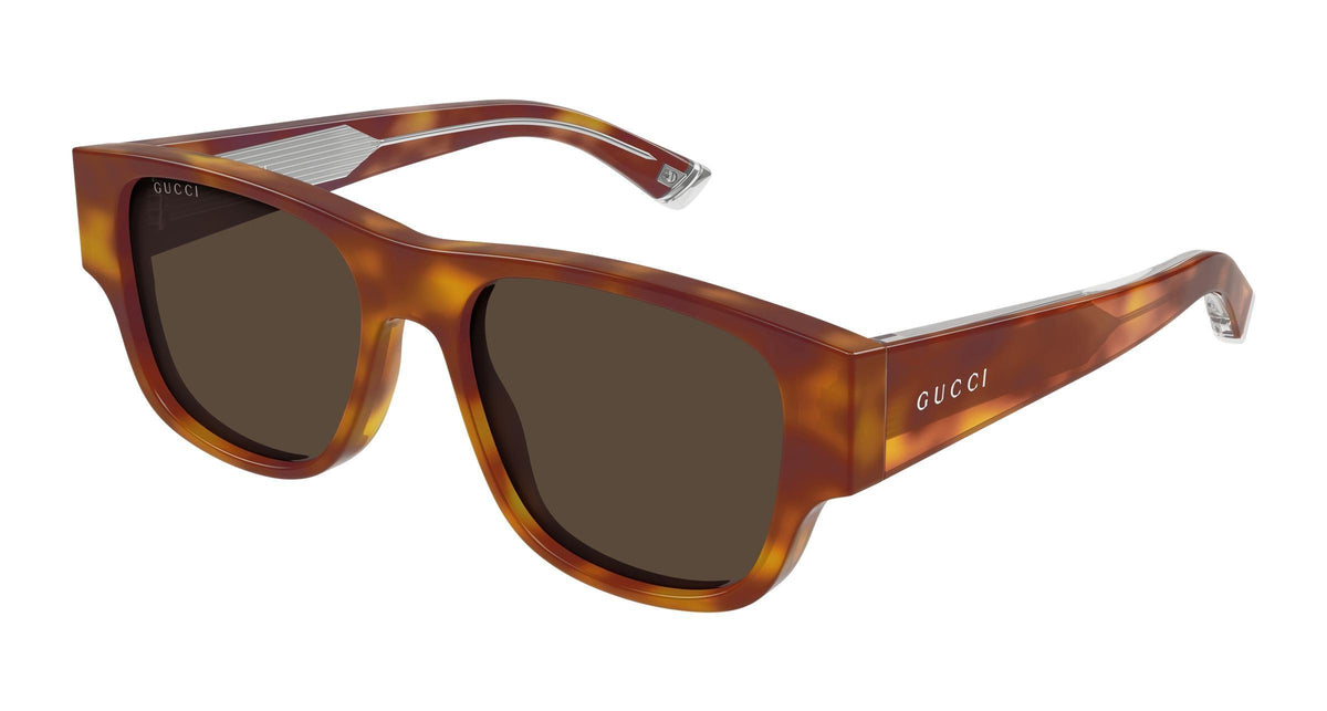Gucci GG2075S-002 sunglasses in havana frame with brown lenses