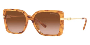 Michael Kors 0MK2174U-39153B-55 Brown Rectangular Sunglasses 55mm