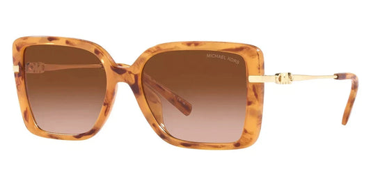 Michael Kors 0MK2174U-39153B-55 Brown Rectangular SUNGLASSES 55mm Sunglasses