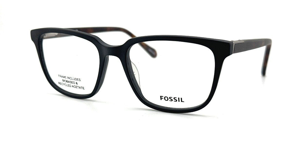 Fossil FOS-7173-003-51 MATT BLACK Rectangle Eyeglasses 51mm Eyeglasses