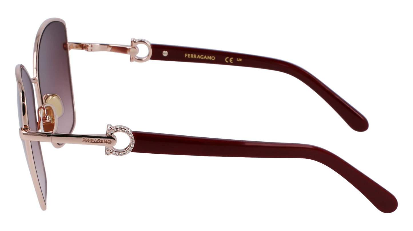 Salvatore Ferragamo SF312SR-773-6018 60mm New Sunglasses