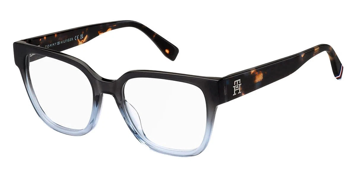 Tommy Hilfiger TH-2102 0MX Gray Shaded Rectangle Eyeglasses 52mm Eyeglasses