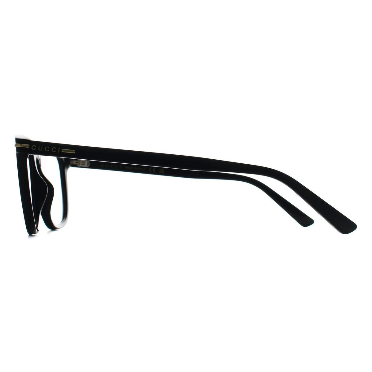 Gucci GG2130O-001 Black Rectangular Eyeglasses 53mm Eyeglasses