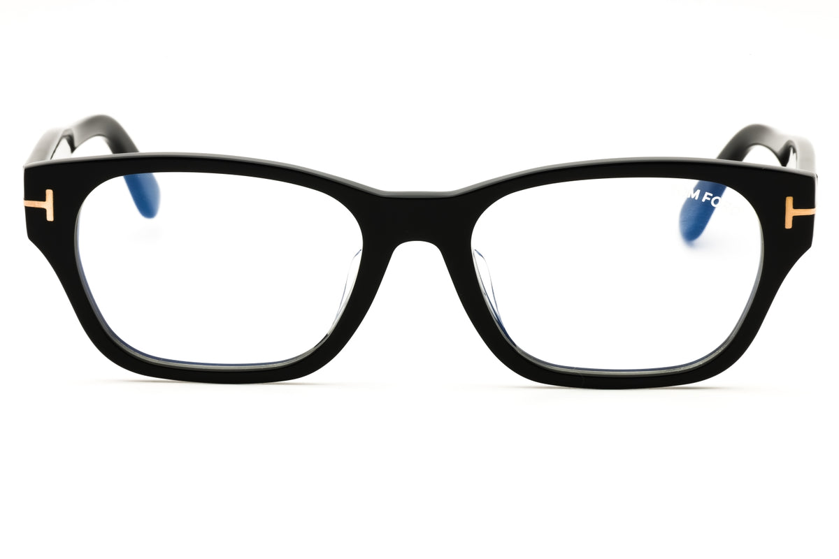 Tom Ford FT5781-D-B-001 shiny black Rectangular Eyeglasses 54mm Eyeglasses
