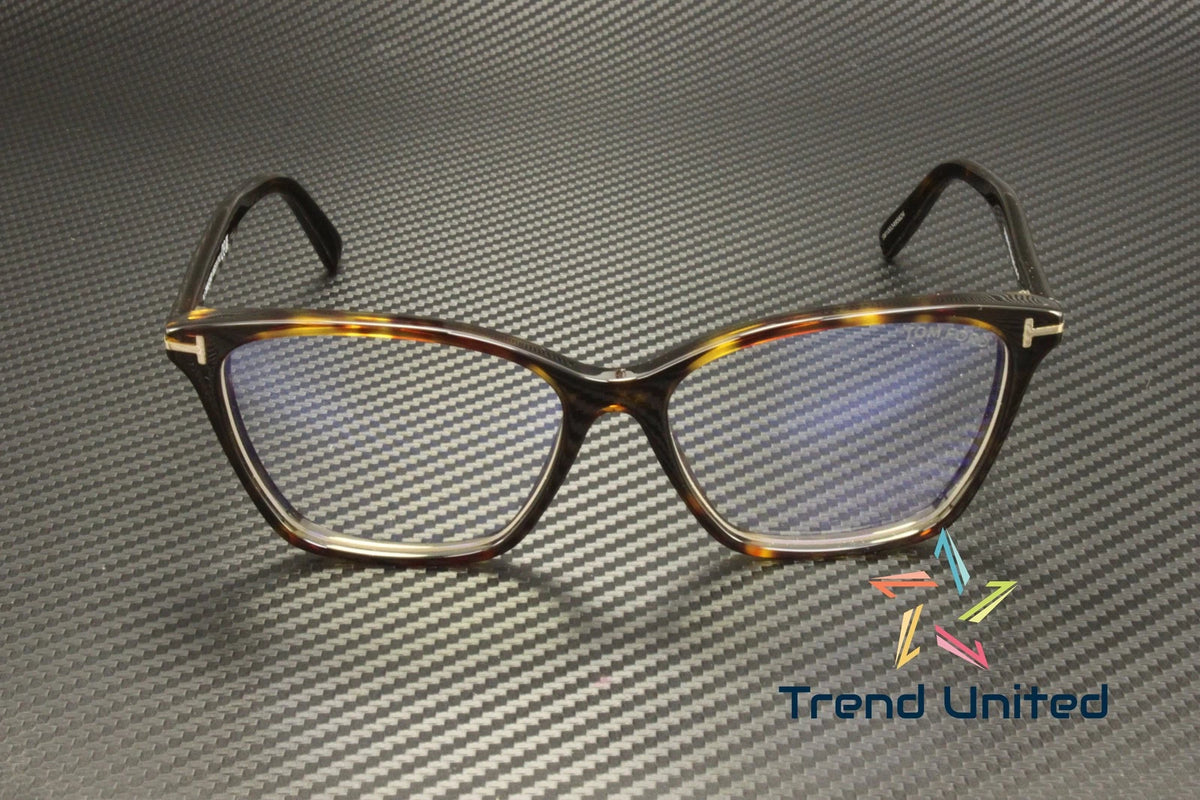 Tom Ford FT5949-B 052 Brown Rectangle Eyeglasses 56mm Eyeglasses