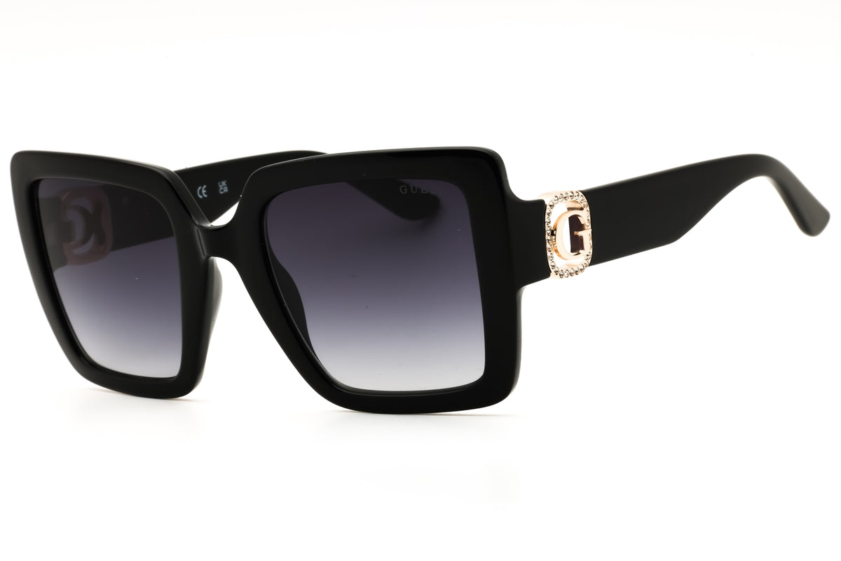 Guess GU00103-01B shiny black Oversized Sunglasses 52mm Sunglasses