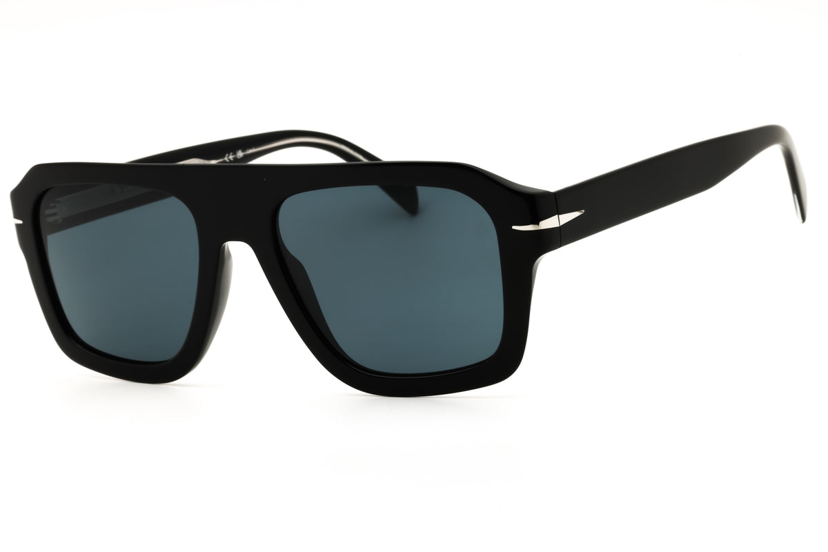 David Beckham DB 7127/S-0807 KU BLACK Rectangular Sunglasses 54mm Sunglasses