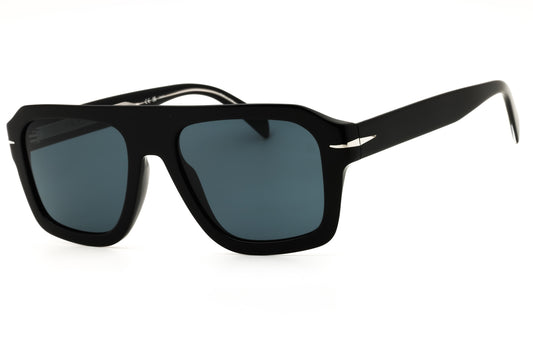 David Beckham DB 7127/S-0807 KU BLACK Rectangular Sunglasses 54mm Sunglasses